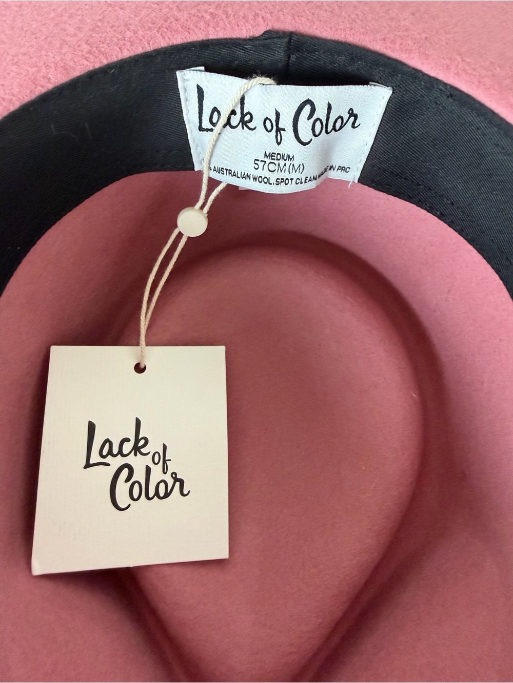 Lack Of Color Zulu Style Wool Fedora in Rose - Picture 9 of 16